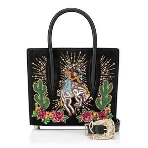 Christian Louboutin Giddy Up Mini Paloma Beaded Black NWT Limited Edition